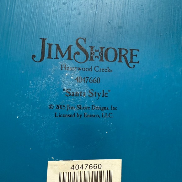 Jim Shore Heartwood Creek "Santa Style" Santa with Peacock 10" Figurine - Picture 10 of 10